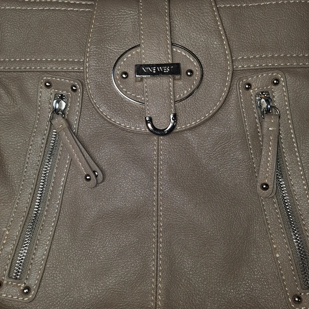 Nine West Tan Vegan Leather Crossbody